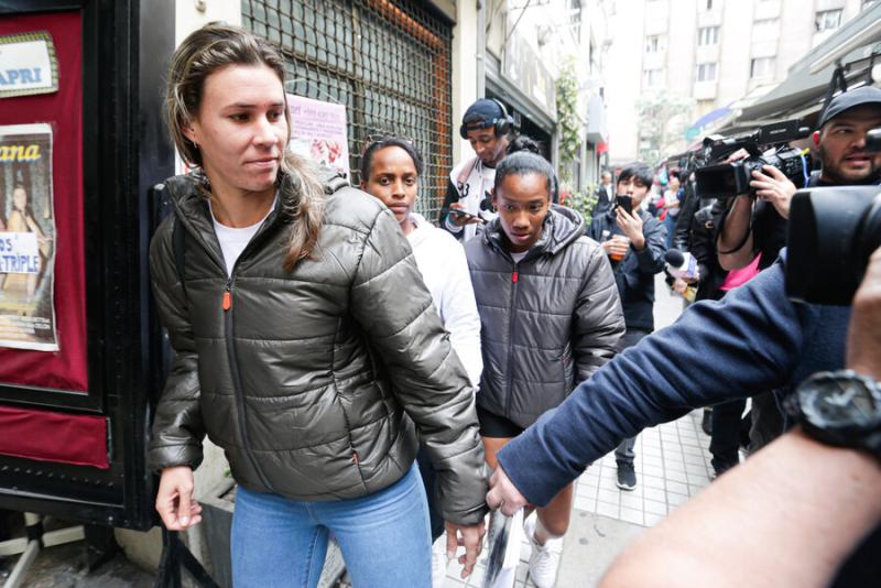 Deportistas cubanos solicitan refugio en Chile. Imagen: Aton.