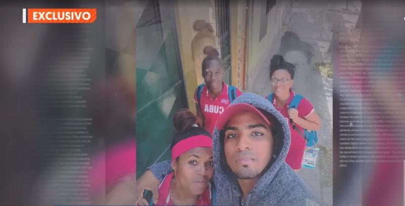 T13 - Deportistas cubanas escaparon en Santiago 2023.