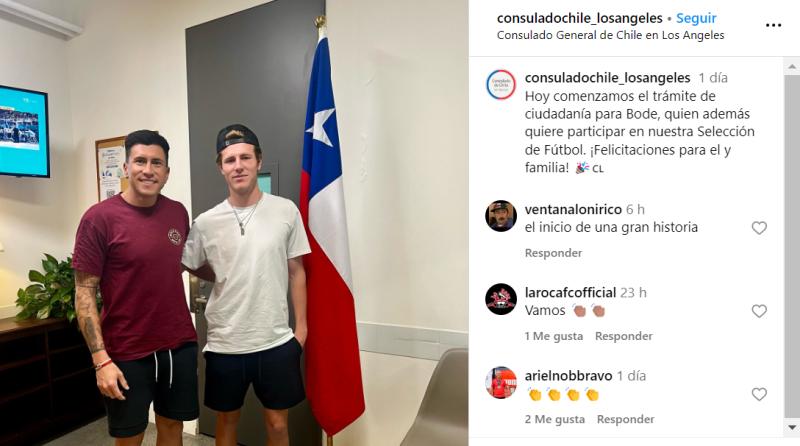 Bode Hidalgo, el jugador de la MLS que inició los trámites de nacionalización chilena.