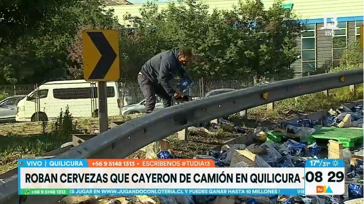 Robo de cervezas en Quilicura