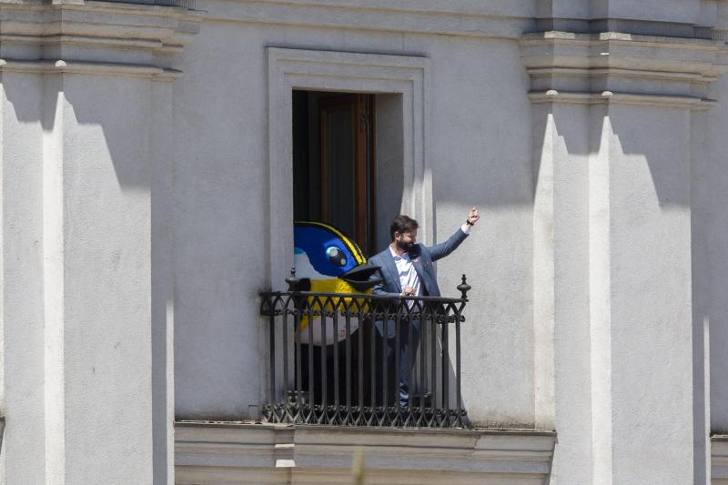 Agencia Uno - Fiu con el Presidente Gabriel Boric en La Moneda.