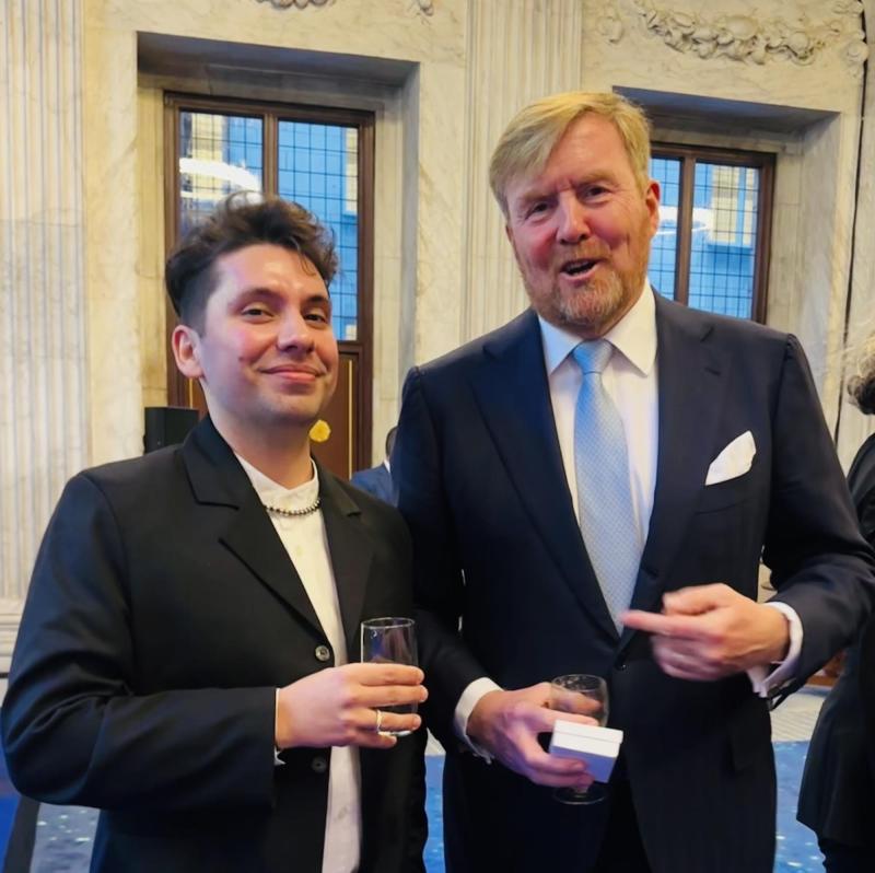 Instagram - Fabrizio Copano con el rey de Países Bajos