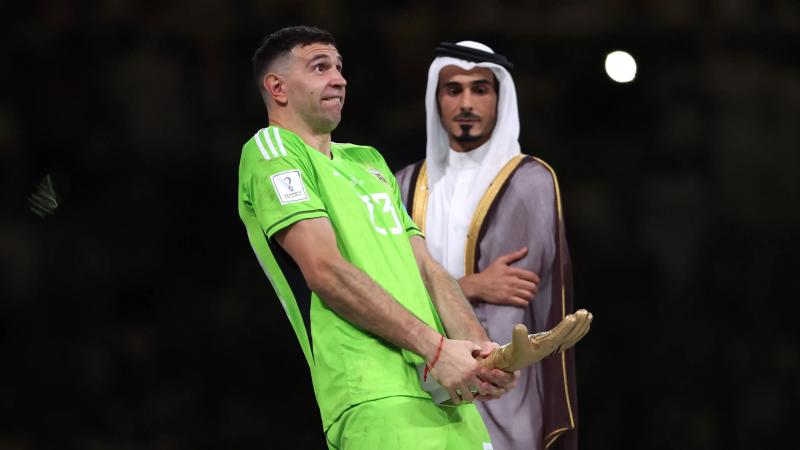 Dibu y su gesto polémico