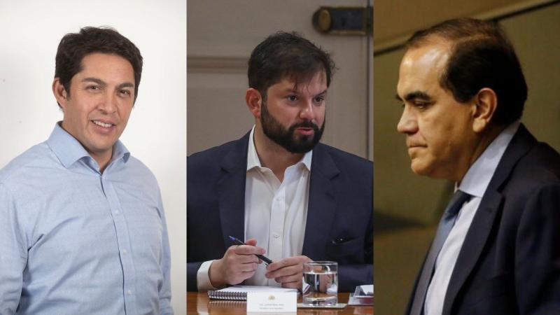 Agencia Uno y BCN - Jorge Durán, Presidente Gabriel Boric y Carlos Maldonado