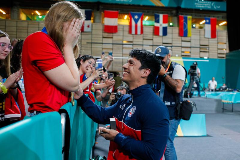 Agencia Uno - Jorge Carinao pidió matrimonio en los Juegos Parapanamericanos 2023.