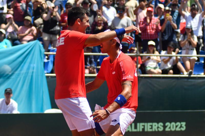 Chile buscará regresar al Grupo Mundial de la Copa Davis. Imagen: Photosport.