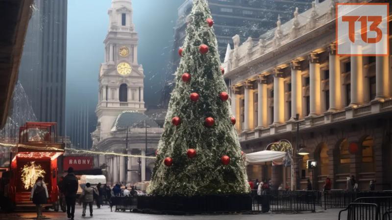 Santiago bajo la nieve - Midjourney