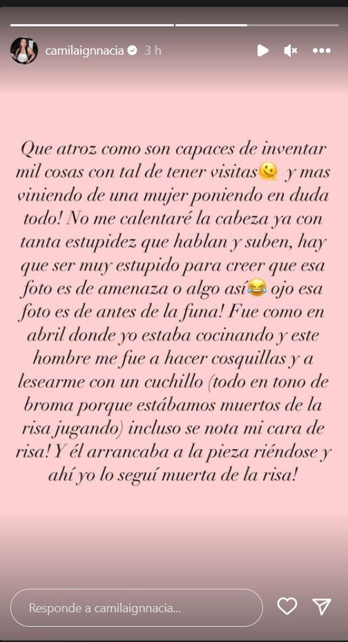 La pareja de Jordhy Thompson publicó un misterioso mensaje en redes sociales. Imagen: Pantallazo.