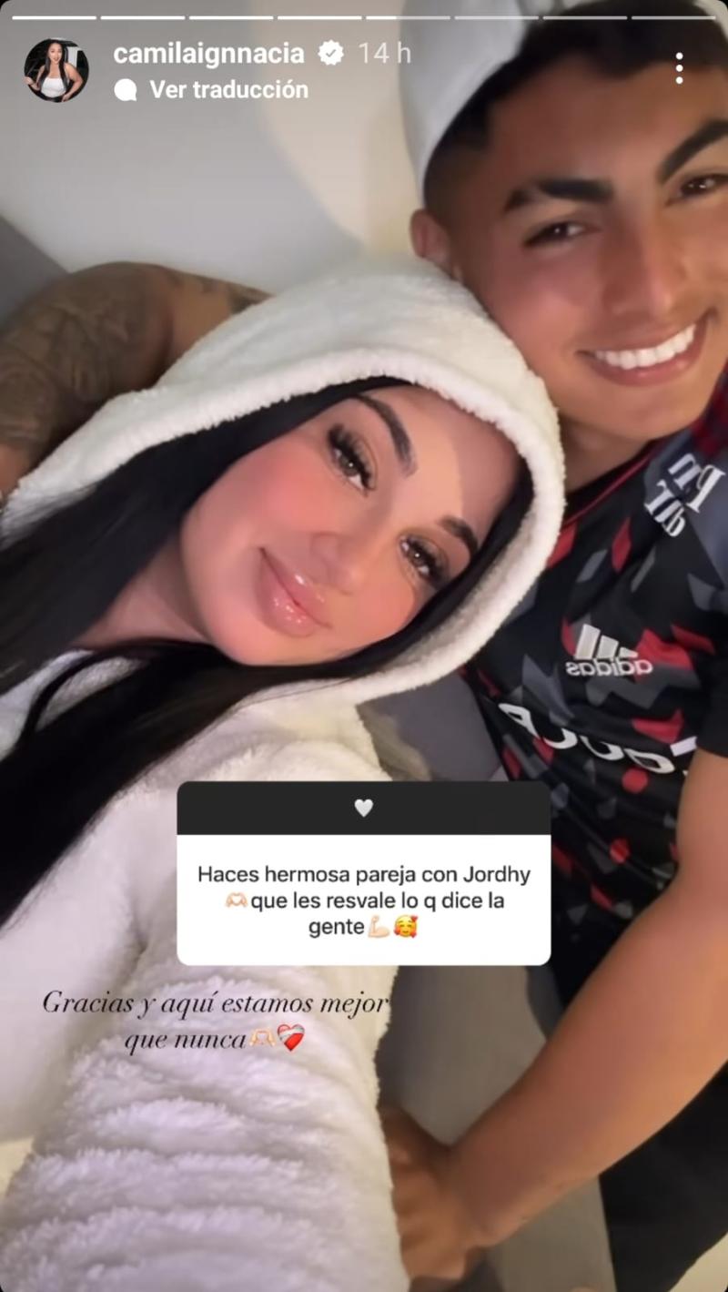 Camila Sepúlveda sobre Jordhy Thompson / Instagram