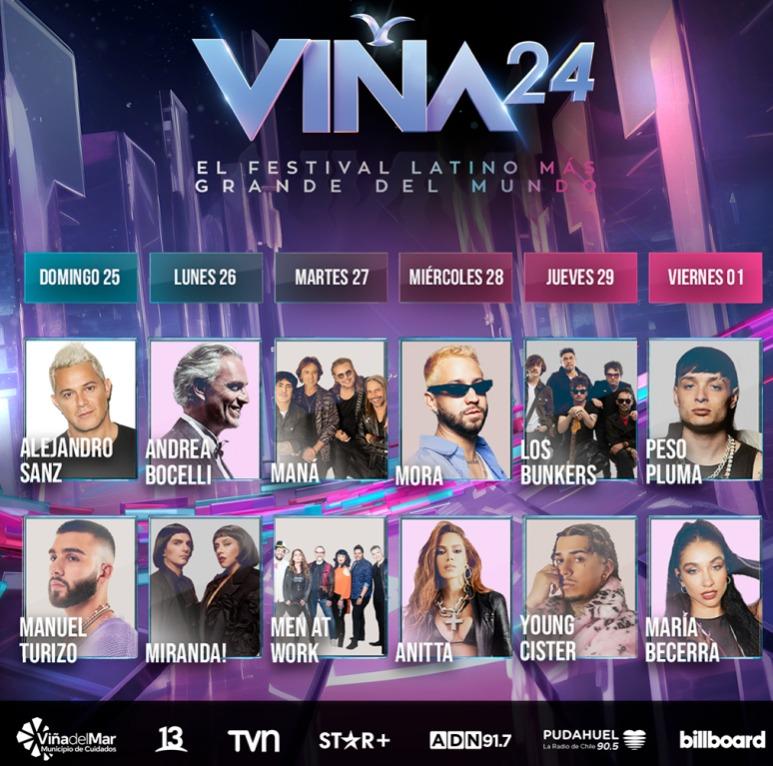 Canal 13 - Programación Festival de Viña 2024