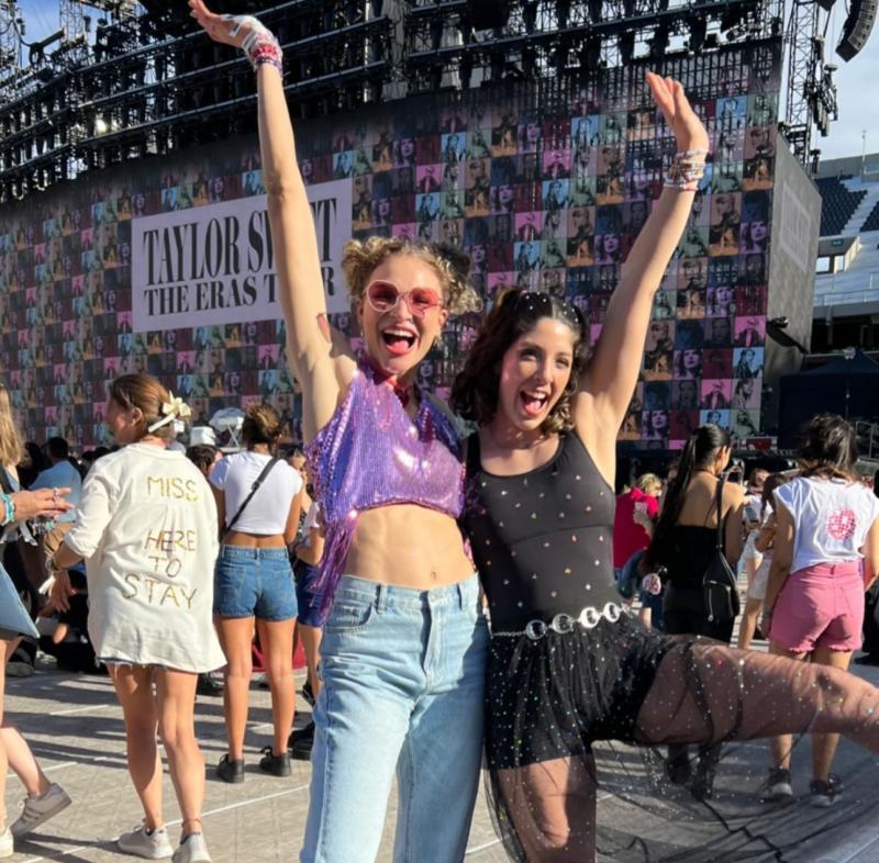 Martina Weil en el concierto de Taylor Swift en Argentina.