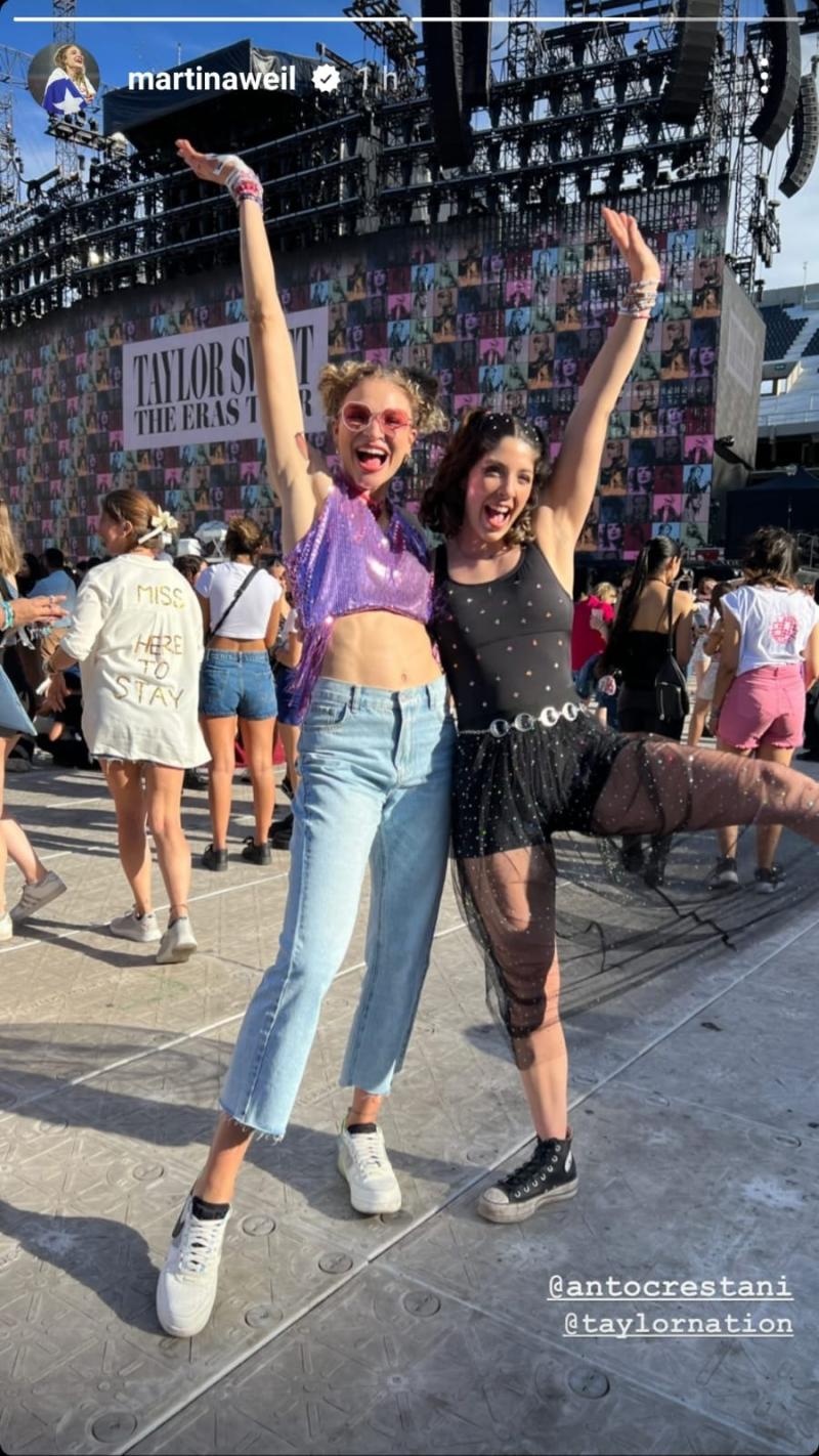 Instagram - Martina Weil en el concierto de Taylor Swift.