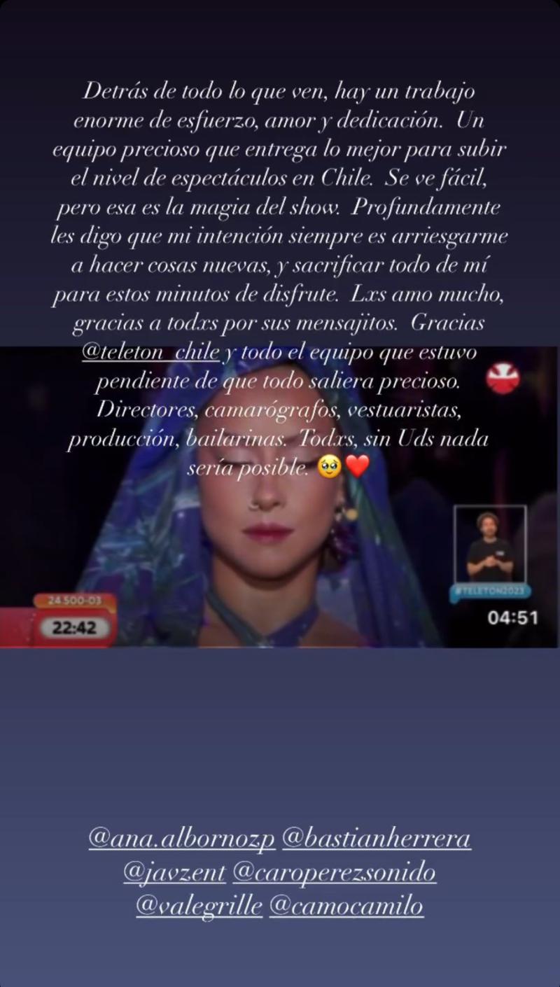 Denise Rosenthal por críticas en Teletón 2023