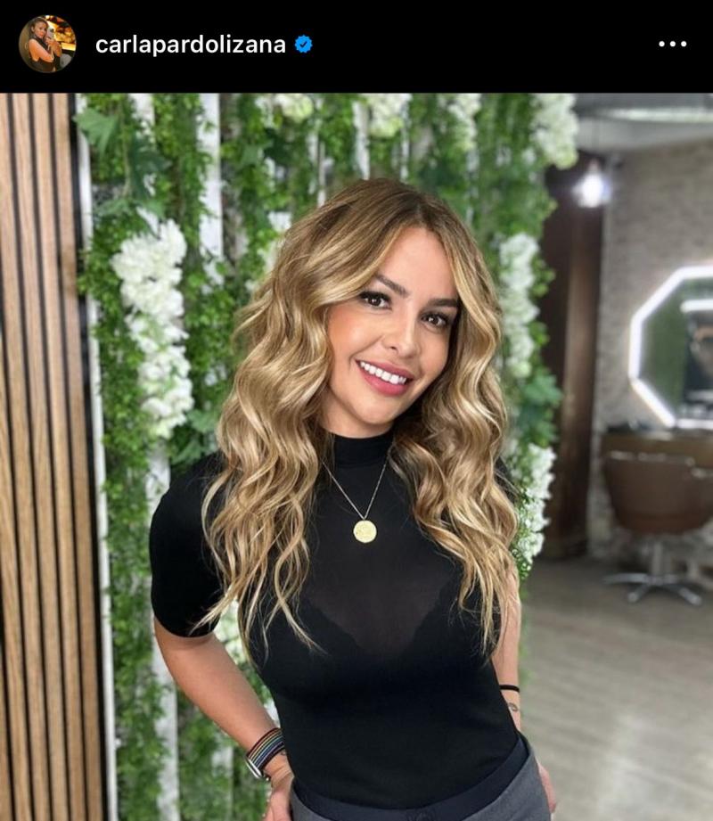 Carla Pardo sorprendió en redes sociales con nuevo look - Créditos: Instagram