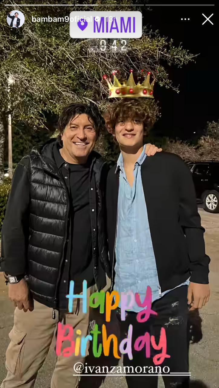 Instagram - Iván Zamorano con su hijo en el día de su cumpleaños