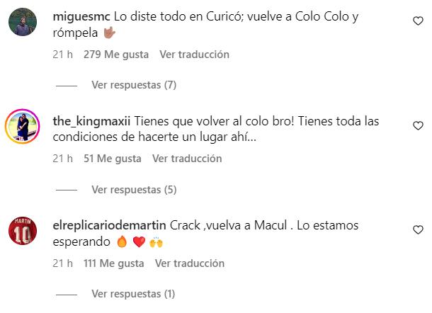 Hinchas pidiendo que Zavala vuelva a Colo Colo - Créditos: Instagram