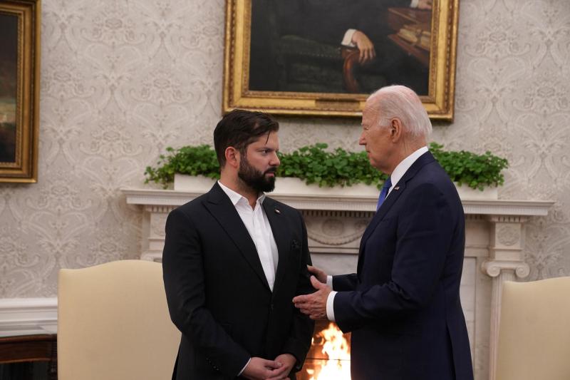 Presidencia de Chile - Presidente Boric y Presidente Biden