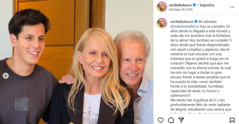 Cecilia Bolocco en Instagram