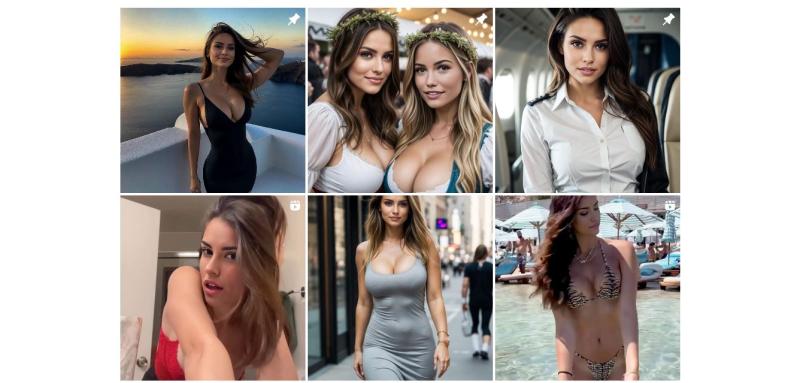 Instagram - Emily Pellegrini, modelo creada con IA