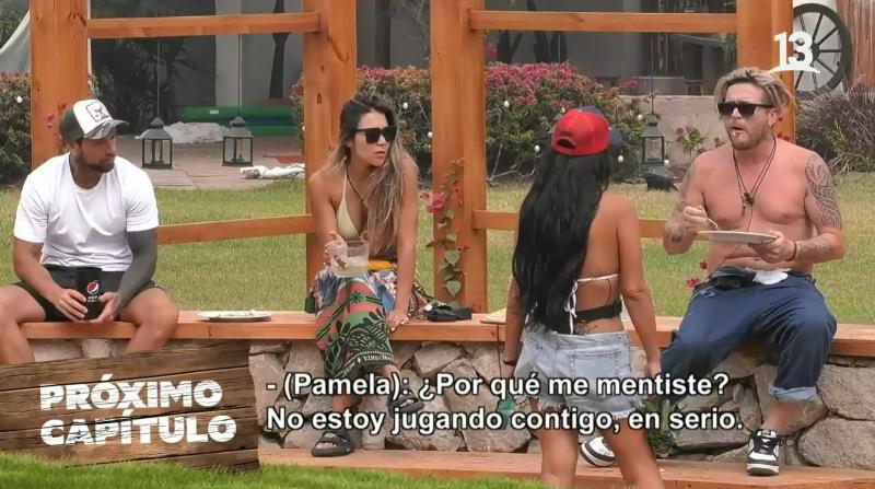 Canal 13 - Pelea de Pamela Díaz y Junior Playboy en Tierra Brava