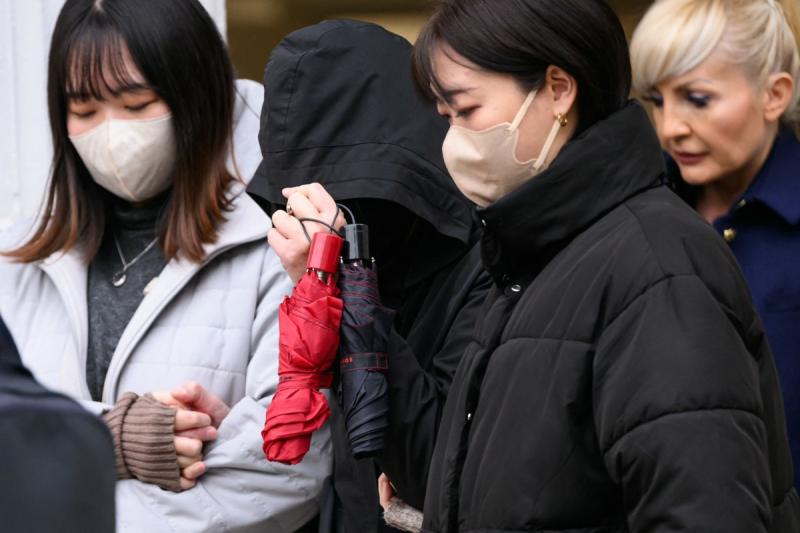 Madre y hermanas de Narumi Kurosaki - AFP, archivo