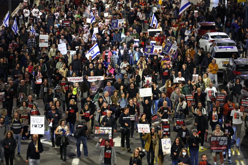 AFP - Manifestaciones en Israel