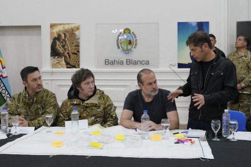 Javier Milei en Bahía Blanca - AFP