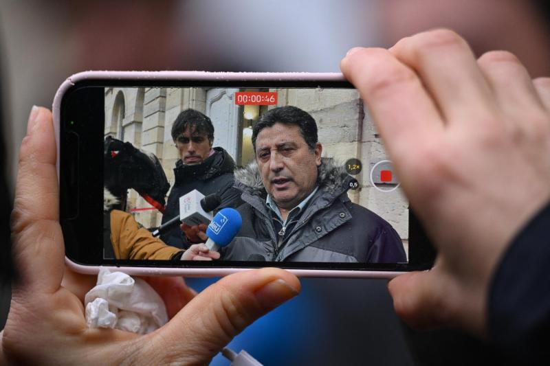 Humberto Zepeda, padre de Nicolás Zepeda - AFP