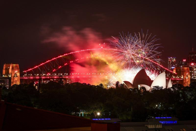 AFP - Año Nuevo 2024: La espectacular celebración con fuegos artificiales en Australia