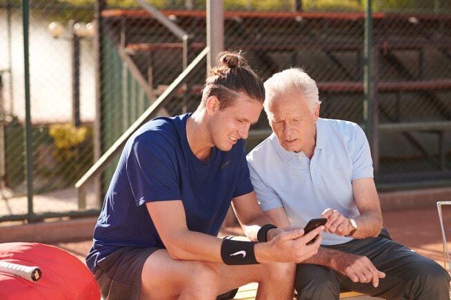 Nicolás Jarry escogió a Jaime Fillol como capitán del equipo chileno en la United Cup. / Foto: Instagram