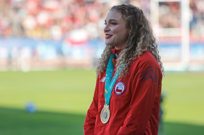 Martina Weil, medallista de los Juegos Panamericanos de Santiago 2023. (Agencia UNO)