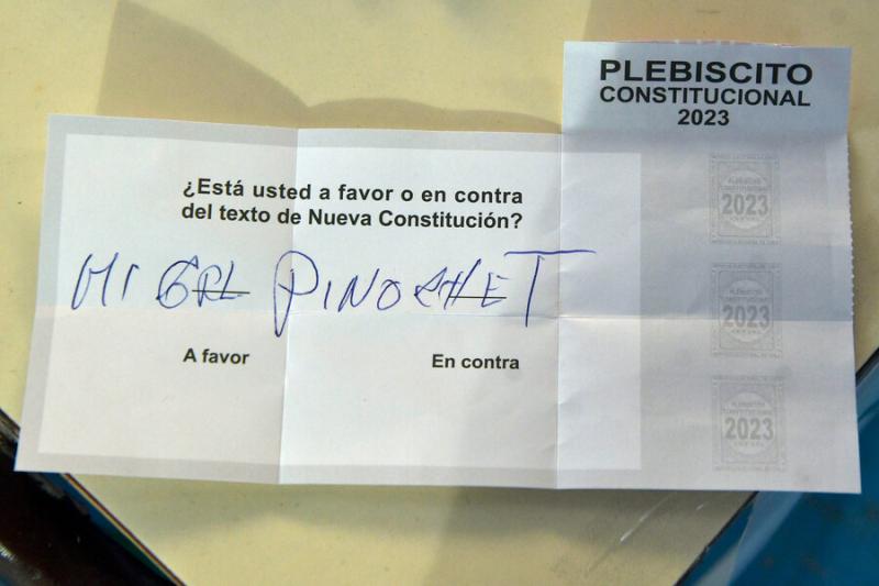 Los particulares mensajes en los votos nulos del Plebiscito 2023 - Agencia Uno