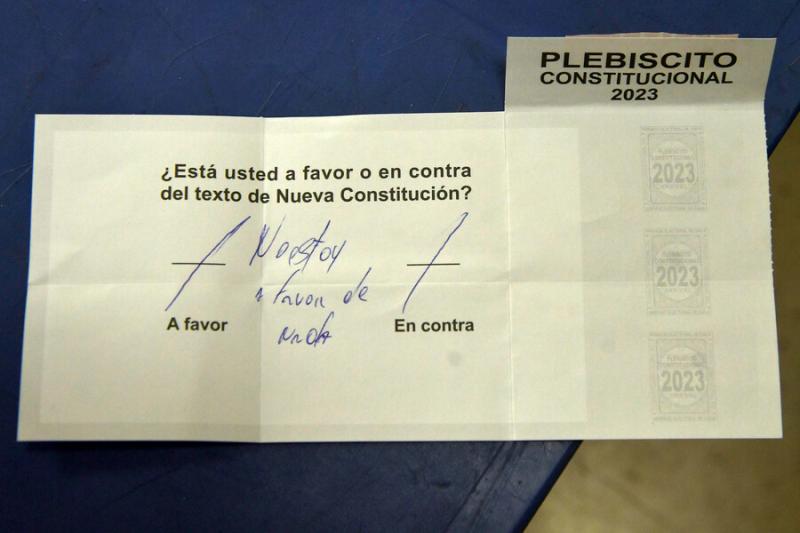 Los particulares mensajes en los votos nulos del Plebiscito 2023 - Agencia Uno