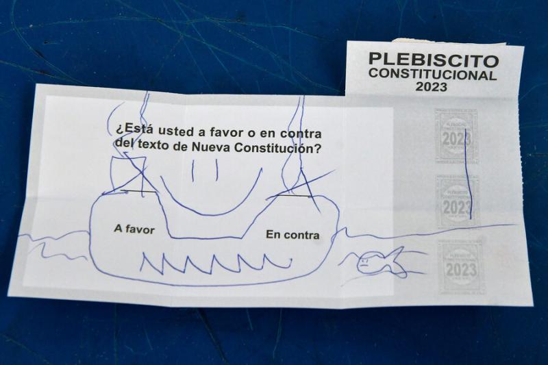 Los particulares mensajes en los votos nulos del Plebiscito 2023 - Agencia Uno