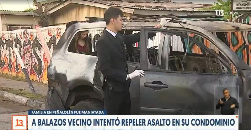 T13 - Violento asalto en Peñalolén