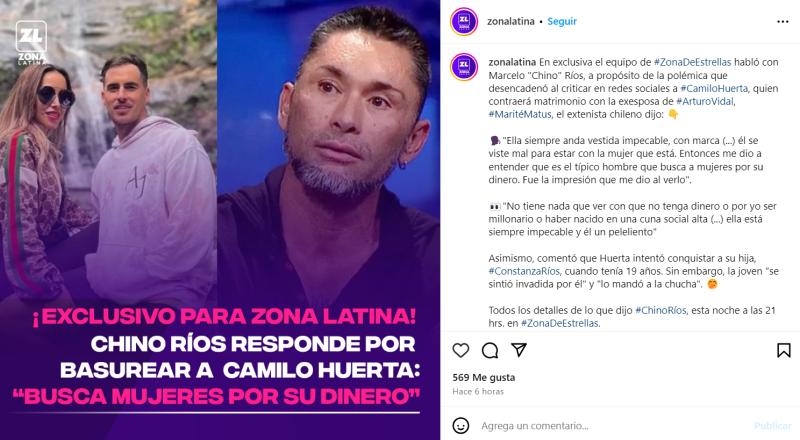 Marcelo Ríos destrozará a Camilo Huerta en el programa 'Zona de Estrellas'.