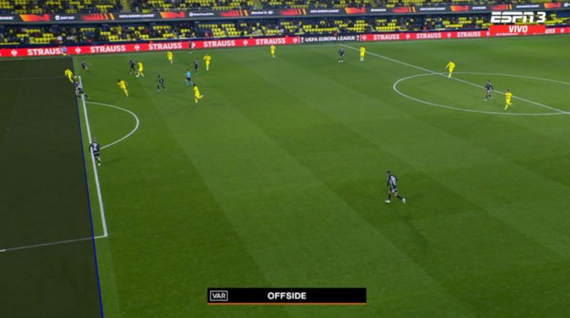 Ben Brereton le anularon un segundo gol en menos de una semana. (Captura de pantalla)