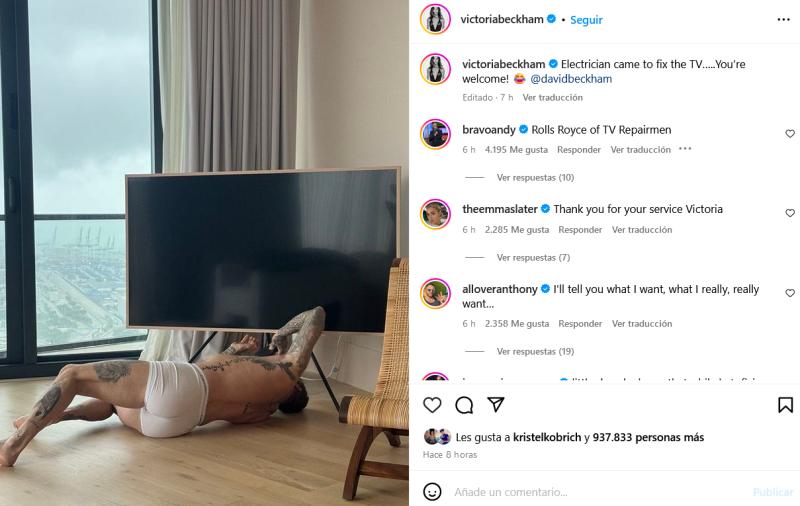 Victoria y David Beckham dejaron la grande con esta osada fotografía / Instagram