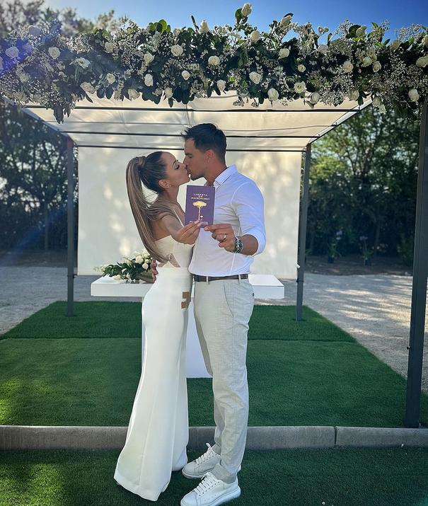 Marité Matus y Camilo Huerta se casaron tras más de dos años de relación / Instagram