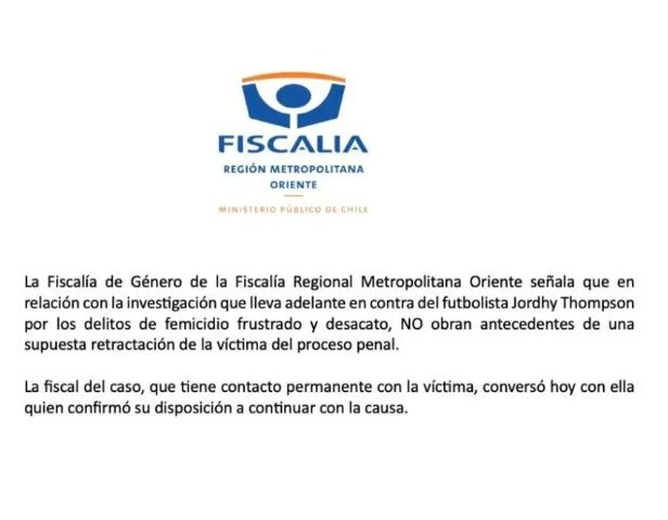 La verdadera situación judicial de Jordhy Thompson.