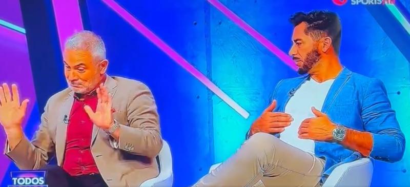 Juvenal Olmos y Johnny Herrera se enfrentaron por críticas a Zaldivia. (Captura de pantalla)