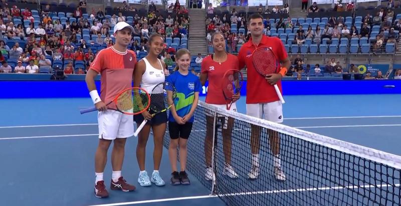 Tomás Barrios y Daniela Seguel sepultaron la llave ante Canadá en la United Cup / Captura