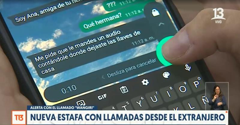 T13 - Mensajes y llamadas desde el extranjero pueden ser estafas