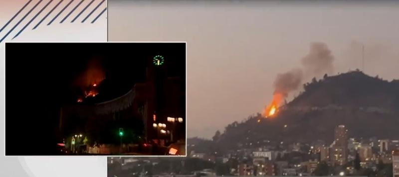 T13 - Incendio en Cerro San Cristóbal