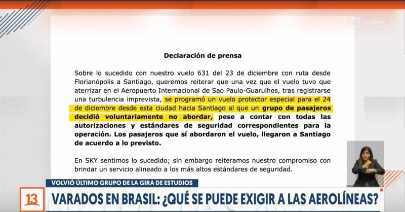 T13 - Jóvenes varados en Brasil