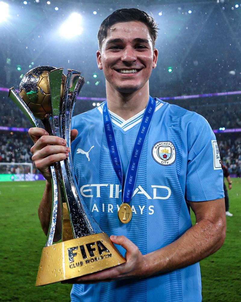 Más allá de la pelea antre Felipe Melo y Kyle Walker, Julían Álvarez se robó las miradas en la final del Mundial de Clubes / Manchester City