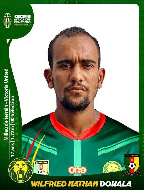 El es Wilfried Douala, joven de 17 años que jugará por la selección de Camerún / Oficial