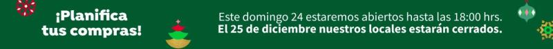 Jumbo - Horarios de supermercados en Navidad