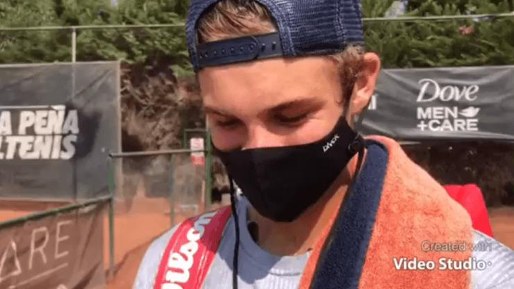 Hermano de Nicolás Jarry vive su debut profesional en el torneo M15 de Concepción. Imagen: Pantallazo.