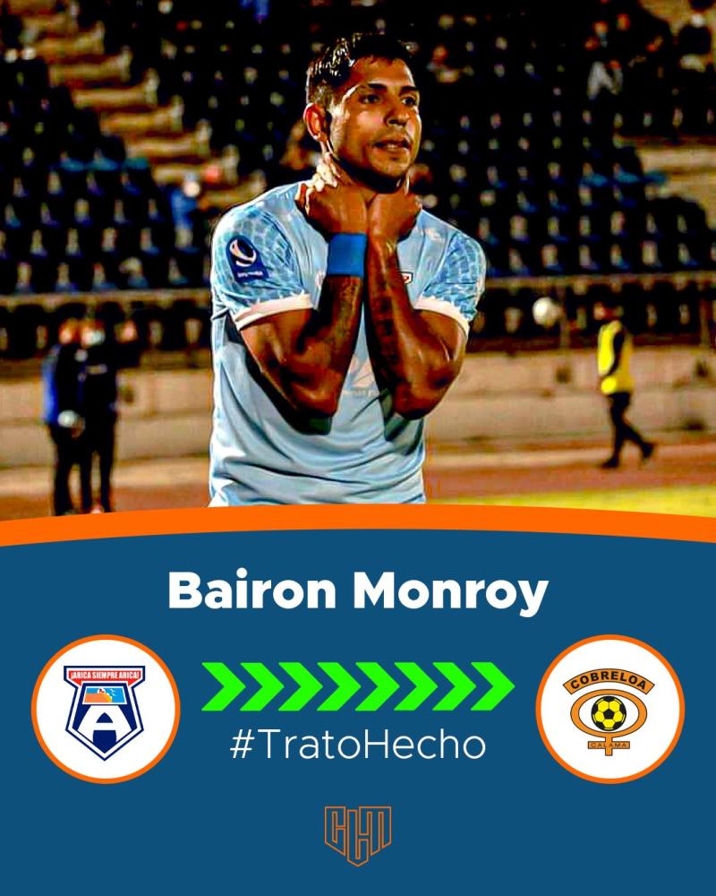 Bairon Monroy sería el primer refuerzo de Cobreloa para la temporada 2024. Imagen: Twitter.